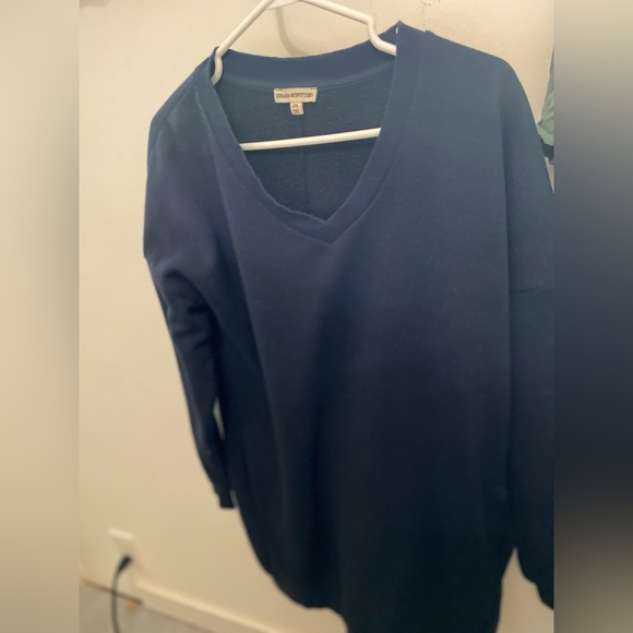 Navy Tunic Sweater - Picture 1 of 3